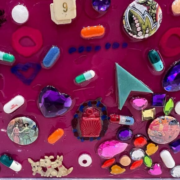 Original Artwork. “I SPY”, mixed media, 24” x 24” x 2”. - Picture 13 of 16